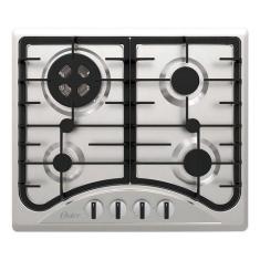 Imagem de Cooktop A Gas 4 Bocas Inox Semiprofissional 58x51cm - Oster, Inox, 110