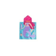 Imagem de Toalha de banho com capuz para piscina de praia Little Mermaid Girl