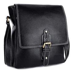 Imagem de SUNLEXA Bolsas transversais de couro real para mulheres, bolsa de viagem, bolsas femininas longas sobre o ombro, Preto