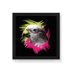 Imagem de Arte Maníacos Quadro Decorativo Papagaio Color - 50x50cm (Moldura em laca )