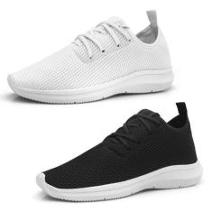 Imagem de Kit 2 Tênis Masculino Leve Moderno Caminhada Confortavel - Exp