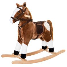 Imagem de Brinquedo de pelúcia Rocking Horse Qaba Kids Ride On com som realista