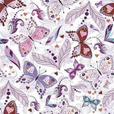 Imagem de Papel De Parede Adesivo Borboleta Floral 58104982 0,58X3,00M