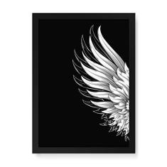 Imagem de Arte Maníacos Quadro Decorativo Asas - 23x16,25cm (Moldura em laca )