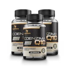 Imagem de Kit Com 03 - Coenzima Q10 100mg Por Porção (Ubiquinona) Com Vitamina E 60 Cápsulas TuttiFlora