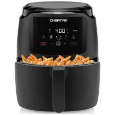 Imagem de Air Fryer 5 Litros com 4 Predefinições e Controle de Temperatura, 110V 1500W, Chefman, Preto