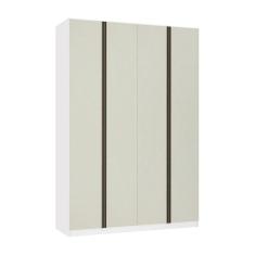 Imagem de Guarda Roupa 4 Portas 159,2 Cm Branco Ff Com Kashmir