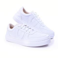 Imagem de Tênis Feminino Blogueira Casual Super Tendência Branco - Valentina Ros