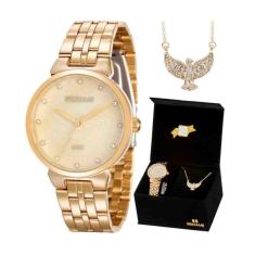 Imagem de KIT RELÓGIO SECULUS FEMININO 28860LPSKDS1K1