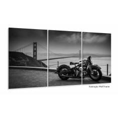 Imagem de Quadros DecorativosMoto Golden Gate 120x60 3 peças Sala Quar