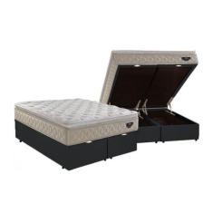 Imagem de Cama Box Baú King + Colchão Ecoflex Lush Molas Ensacadas 193x203x78