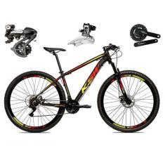 Imagem de  Bicicleta Aro 29 Ksw Xlt Câmbios Shimano Altus 24v K7 Alumínio Freios Hidráulicos Garfo Com Trava - Preto\Vermelho\Azul