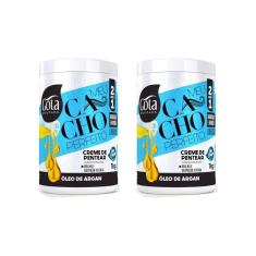 Imagem de Creme Para Pentear Gota Dourada Óleo De Argan 1Kg-Kit C/2Un