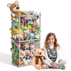 Imagem de Organizador de armazenamento de brinquedos de pelúcia Topfeel Zoo Hold