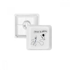 Imagem de Teclado mecânico PBT para viagem do universo e alienígena, kit de atualização para jogos