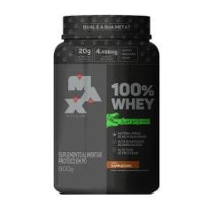 Imagem de 100% Whey Dino 900G Cappuccino Max Titanium