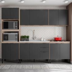 Imagem de Cozinha Modulada 5 Peças Fhr001 Avena Grafito