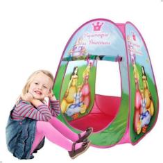 Imagem de Barraca Tenda Cabana Piquenique Princesas Rosa Acampamento - Dm Toys
