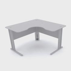 Imagem de Mesa em L p/ escritório 120X120 pandin maxxi - cinza
