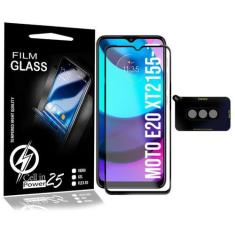 Imagem de Película Câmera + Película FULL 3D Para Moto E20 XT2155  - Cell In Pow