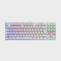 Imagem de Teclado mecanico USB gamer kumara rgb switch brown redragon K552W-RGB branco