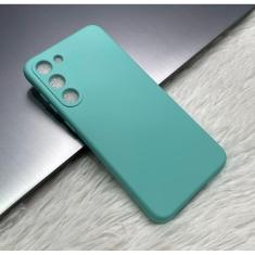 Imagem de Capa Aveludada Compatível Para Samsung S24 Verde-Água