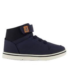 Imagem de Tênis Klin Flyer Cano Médio Infantil Marinho e Preto