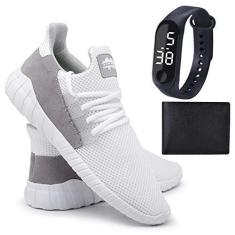 Imagem de Tênis Caminhada Leve Academia + Carteira + Relógio