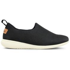 Imagem de Tênis Slip On Masculino Iate Preto Casual Confortável Leve-Unissex