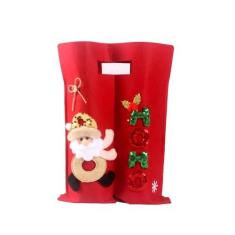 Imagem de Generic Saco de garrafa de vinho de Natal, decoração de Natal, bebida, contém 2 garrafas, enfeite, bolsa de transporte reutilizável para presente, mesa,