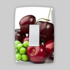 Imagem de Adesivo Para Espelho De Tomada Ou Interruptor - Frutas - Cerejas