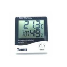 Imagem de Termo higrômetro Digital Relógio Umidade Temperatura Ar E10