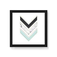 Imagem de Arte Maníacos Quadro Decorativo Setas Para Baixo  - 50x50cm (Moldura em laca )