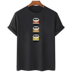 Imagem de Camiseta feminina algodao Volkswagen Kombi carro três cores