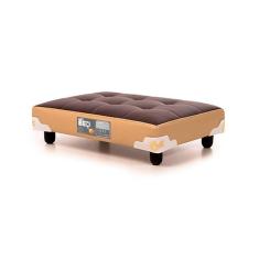 Imagem de Colchão PET Cachorro / Gato Pequeno Castorpet Bed Marrom/Bege (40x60x12) - Castor