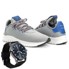 Imagem de Kit Tênis Masculino Runner Polo Joy Sport Com Relogio-Masculino