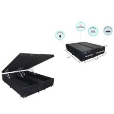 Imagem de Cama Box Baú Queen Bipartida 158X198 ( Reforçada) - Jadmax