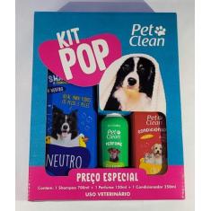 Imagem de Kit Pop Shampoo PetClean Neutro+ Condicionador + Perfume Pet - Pet Cle