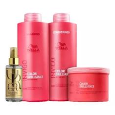 Imagem de Kit Wella Invigo Color Brilliance + Oil Reflect (4 Produtos)
