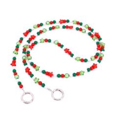 Imagem de Naimo Bolsa de contas coloridas extensora de corrente bolsa tiracolo de ombro bolsa de substituição bolsa de corrente acessórios presente de Natal