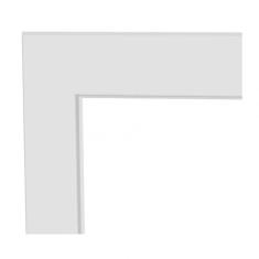 Imagem de Guarnição de Alumínio 215x85cm para Porta Lambri Lucasa Alumínios Branco