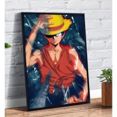 Quadro decorativo Emoldurado Sanji Anime One Piece Desenho Arte