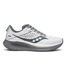 Imagem de Saucony Tênis masculino Ride 17, Branco/preto, 45