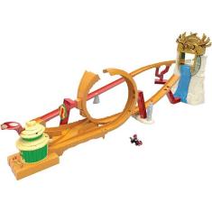 Imagem de Hot Wheels Pista Mario Kart corrida na selva Mattel
