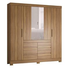 Imagem de Guarda-Roupa Casal com Espelho Cádis 4 pt 6 gv Amendola