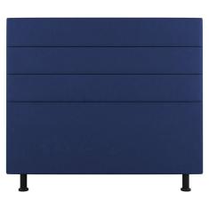 Imagem de Cabeceira Cama Box Casal King Size Malik 195cm Suede Azul - Abmaza