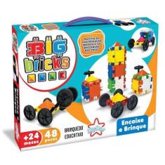 Imagem de Brinquedo Educativo Peças De Encaixar Big Bricks 48 Peças Big Star +24