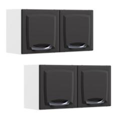 Imagem de Kit 2 Armários Aéreos Multiuso Itatiaia Aço 2 Portas New Premium Cozin
