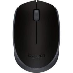 Imagem de Mouse Sem Fio Logitech M170 Ambidestro Compacto Preto, Preto