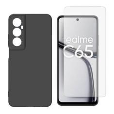 Imagem de Capa Aveludada + Película De Vidro 3D Compatível Realme C65 - DB